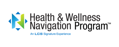 health-wellness Colorful logo with figures and text reading Health & Wellness Navigation.