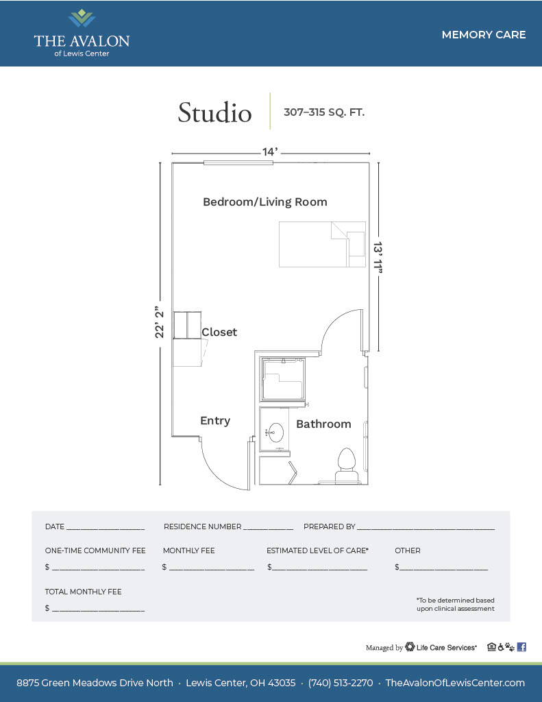 Avalon of Lewis Center studio