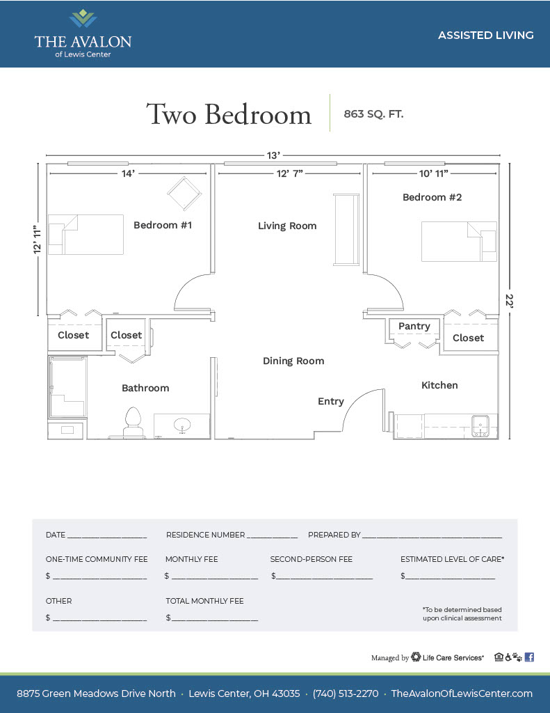 Avalon of Lewis Center two bedroom