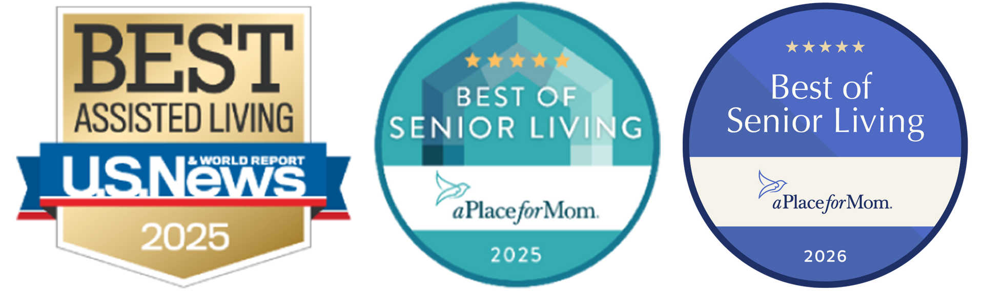 Best of Senior Living award US News and A Place for Mom